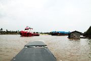 Foto: Cilts sievietes un saldūdens delfīnu meklējumi Borneo